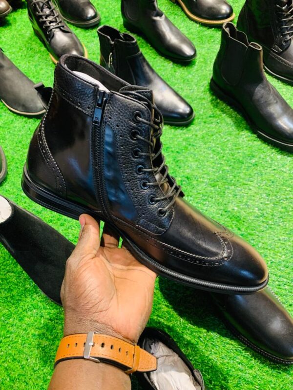Men leather boots